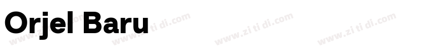 Orjel Baru字体转换
